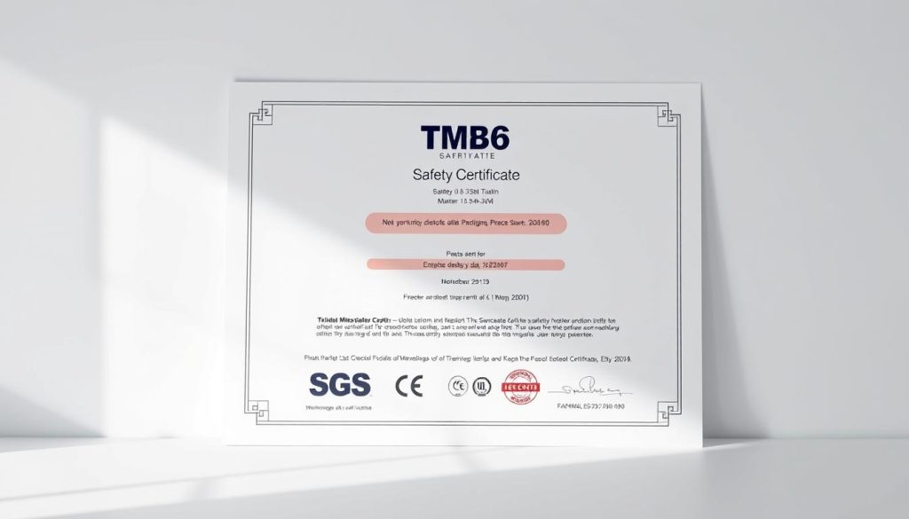 ใบรับรองความปลอดภัย tmb66